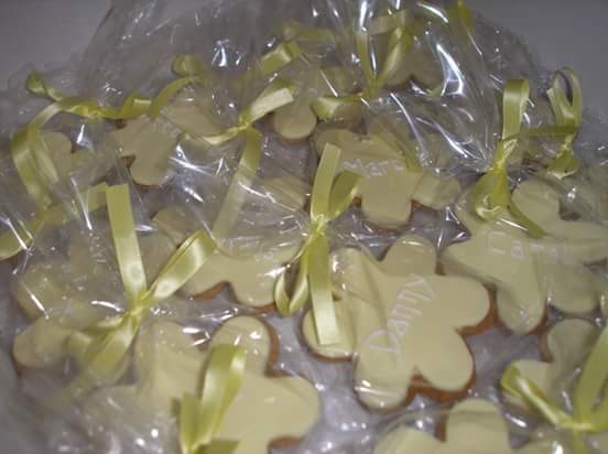 Decorated wedding biscuits