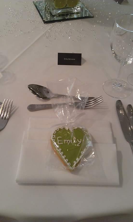 Personalised wedding biscuits