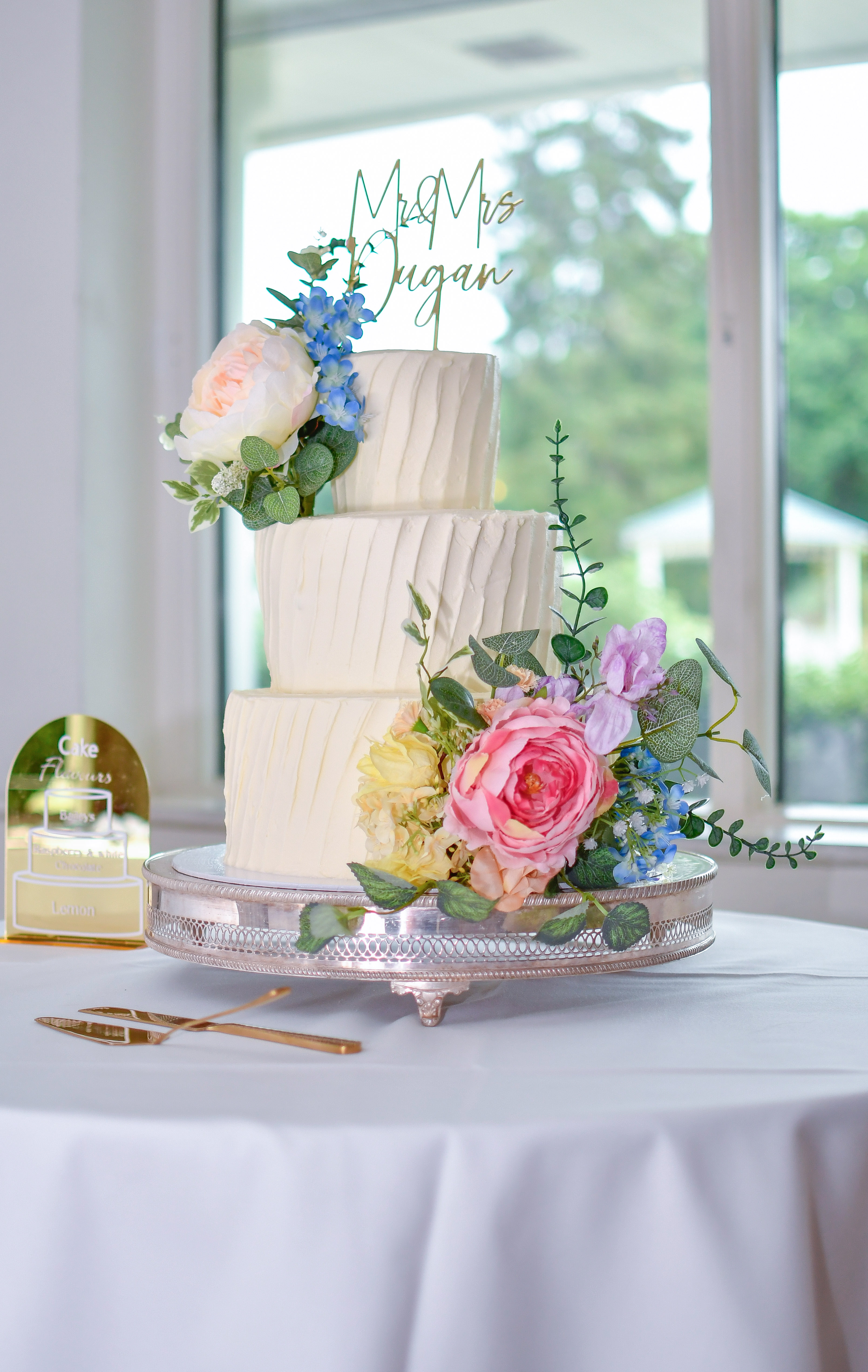 Buttercream wedding cake