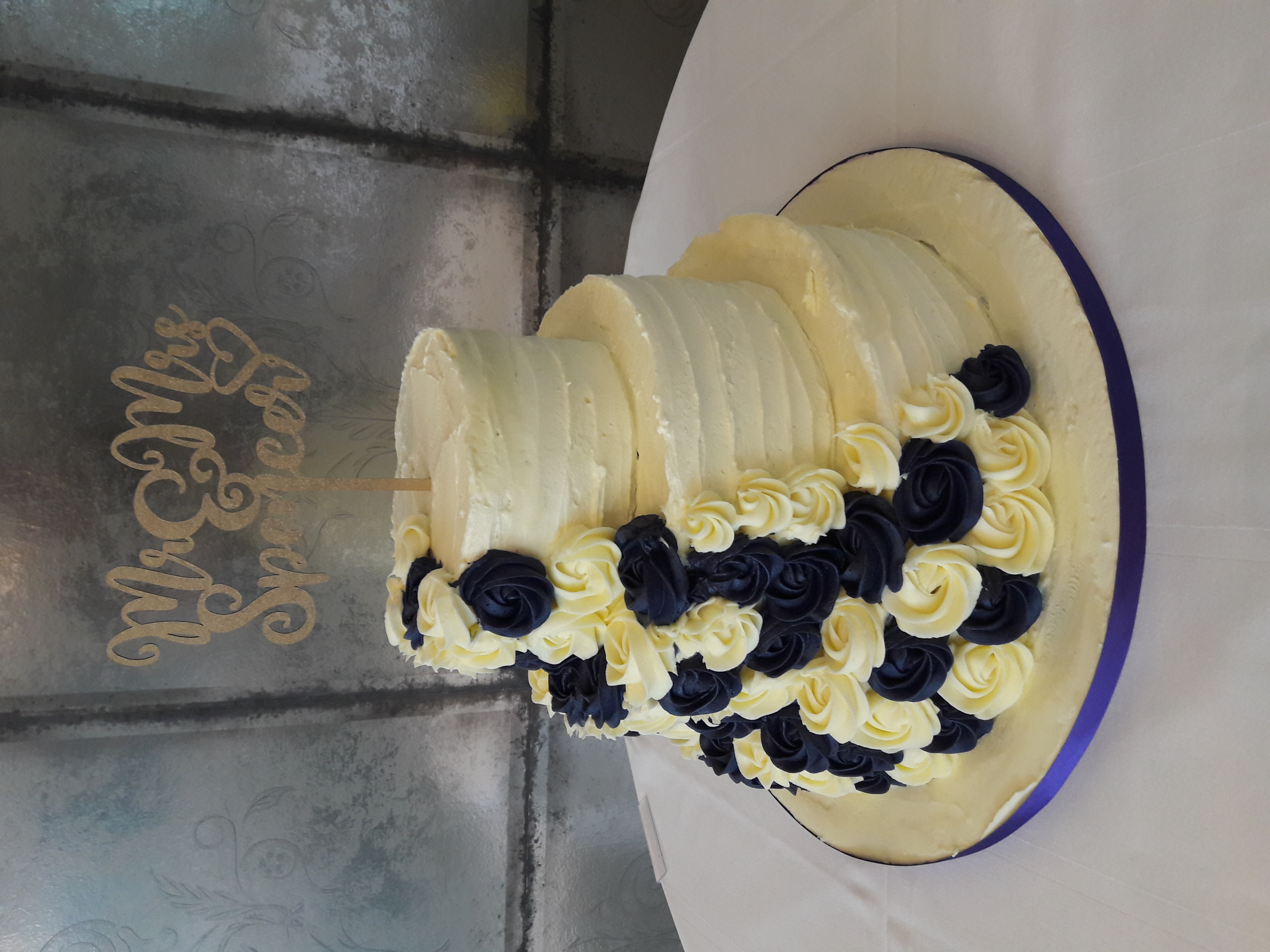 Buttercream wedding cake