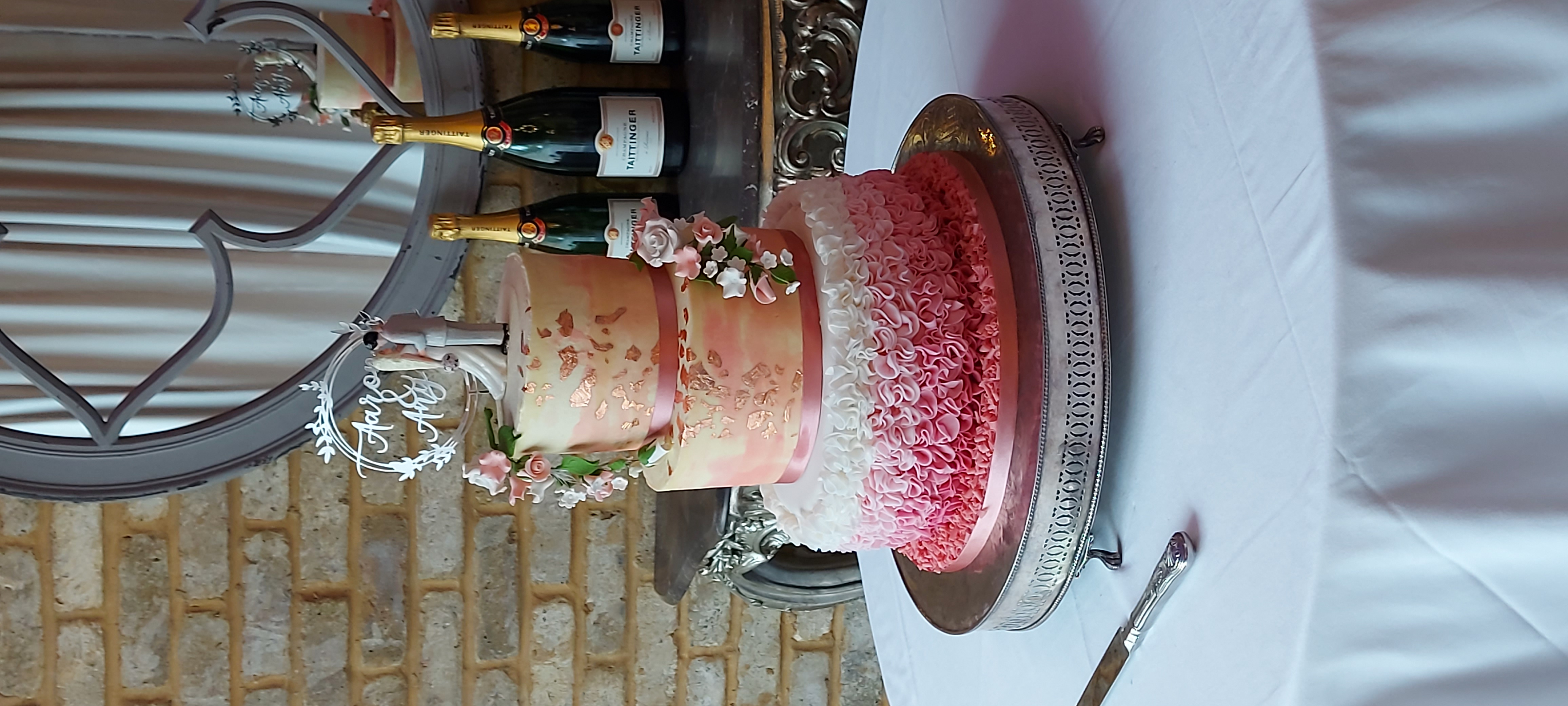 Tiered buttercream cake