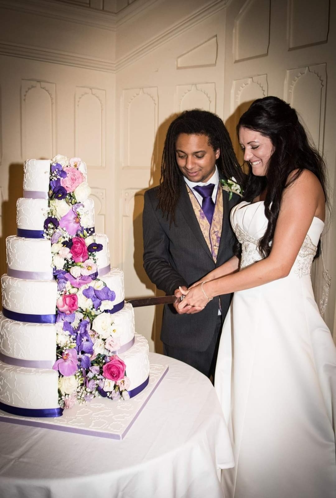 Wedding day moment