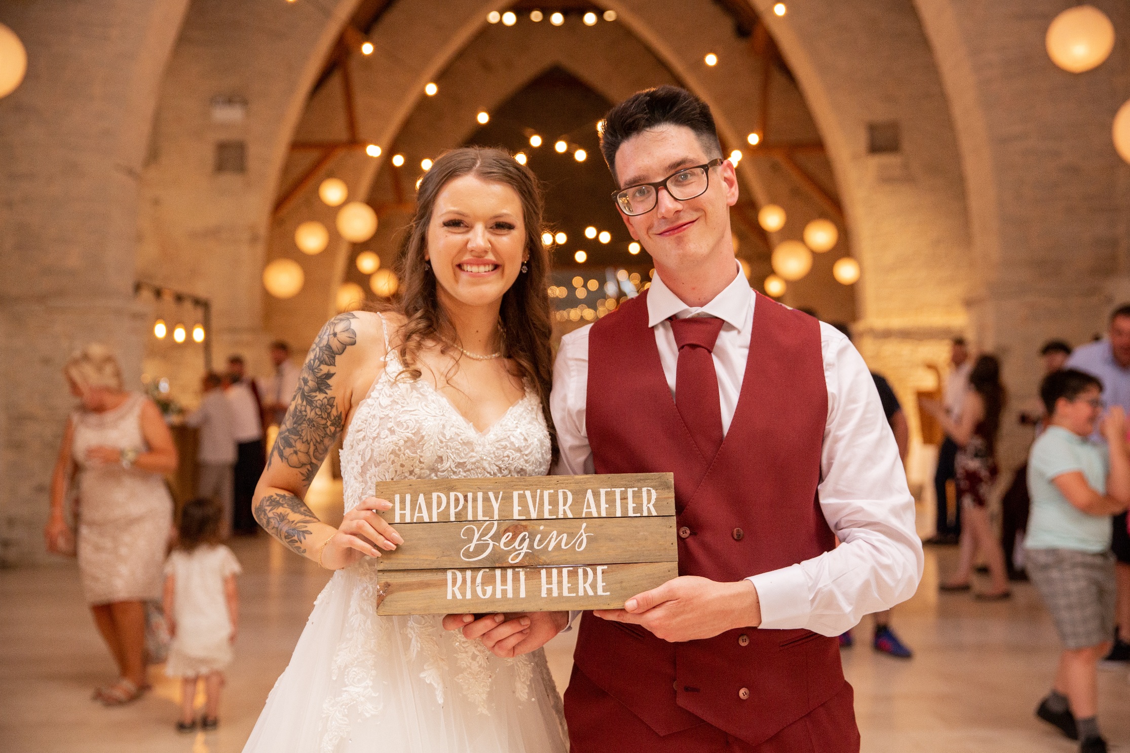 Wedding day moment