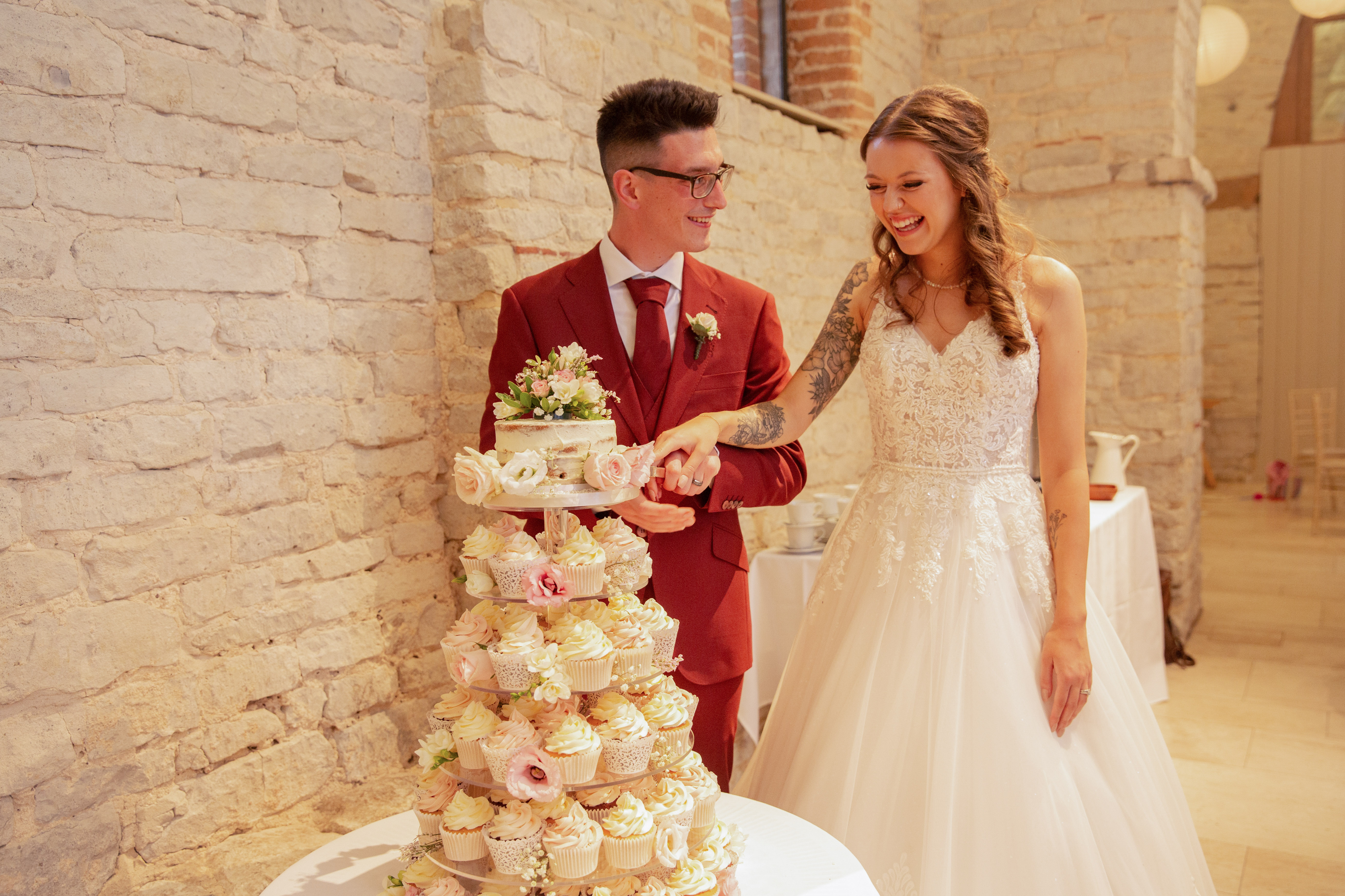 Wedding day moment